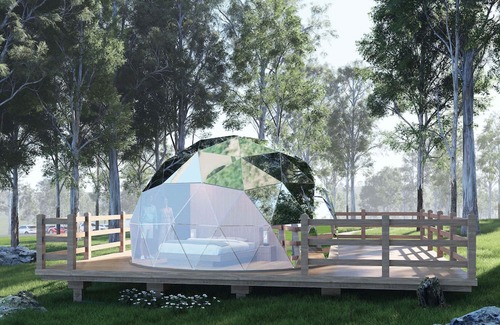 Sullivan Cabin | Gaia Nook-Mirror Dome with Private Bathroom