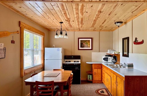 Trout Lake Cabin | Updated Rustic Cabin #5 at Twin Cedars on Frenchman Lake in Trout Lake, MI