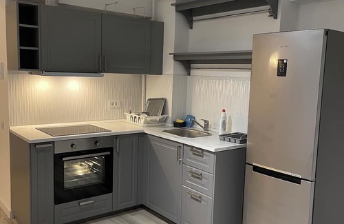Pipera Apartment | Rose Residence 4-Elegant apt in Pipera with underground parking & self check in