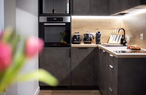 Business District Apartment | Business-Class 1BR in Central Vilnius, Free Parking, Fast Wi-Fi, Workspace