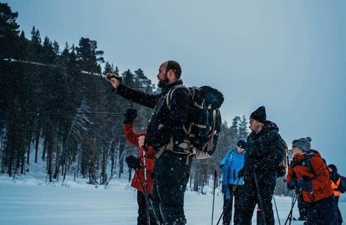 Inari Ski Chalet | Lodge Arctic - sauna, glass roof & view of Lake Inari