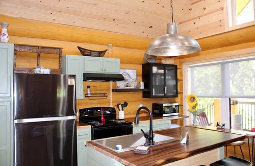 Marlinton Cabin | Greenbrier Riverfront Log Cabin. Unforgettable WV Getaway. River Ridge Retreat