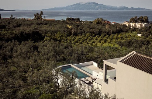 Psarou Villa | Villa with beautiful view and breathtaking sunset.