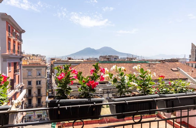 Delightful apartment in the heart of Naples overlooking the Vesuvius