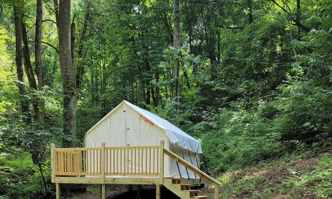 Gatlinburg - Pigeon Forge RV Rental | Tentrr Signature Site - HAPPY HOLLOW HIDEAWAYS HALFWAY THERE