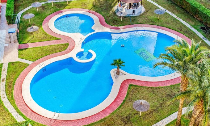 San Javier Apartment | Apartment 'Puerto Mar I Bloque 5 9-5' with Shared Pool, Shared Terrace and Wi-Fi