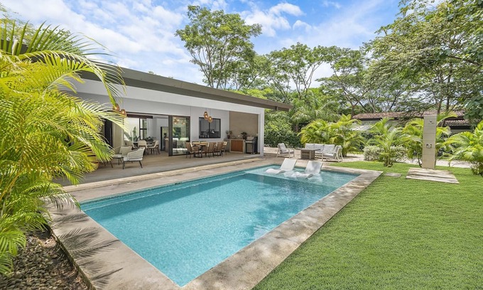 Villarreal House | Casa Jaguar 3 Bedroom 6 Guests Nestled in Jungle Private Pool & Sauna & Fire Pit