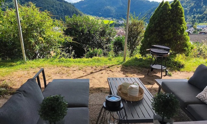 Wolfach Apartment | Apartment 'Kinzigtalblick' with Mountain View, Private Terrace and Wi-Fi