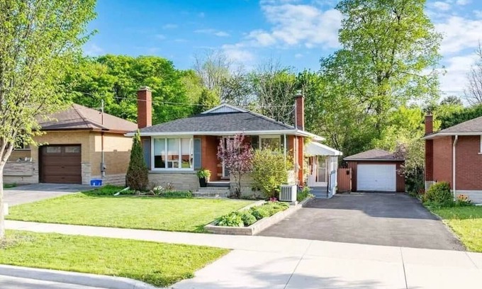Rosemount Apartment | Bright and Private walkout basement near downtown Kitchener with garden access.