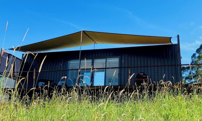 Nimbin Cabin | Stoney Chute Eco-Cabin 2: off-grid, cosy farm-stay retreat 5km from Nimbin.