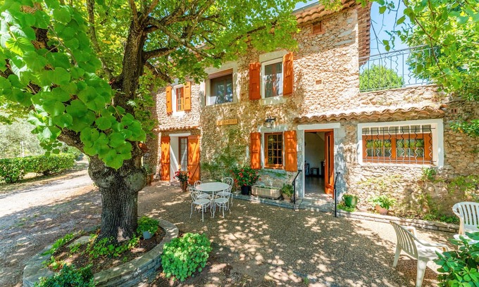 Anduze House | 'Chez Martha' with Mountain View, Private Terrace and Garden