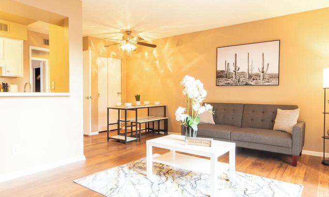 Mesa Apartment | Sleek Escape - Near Hospitals/Airport - Workspace
